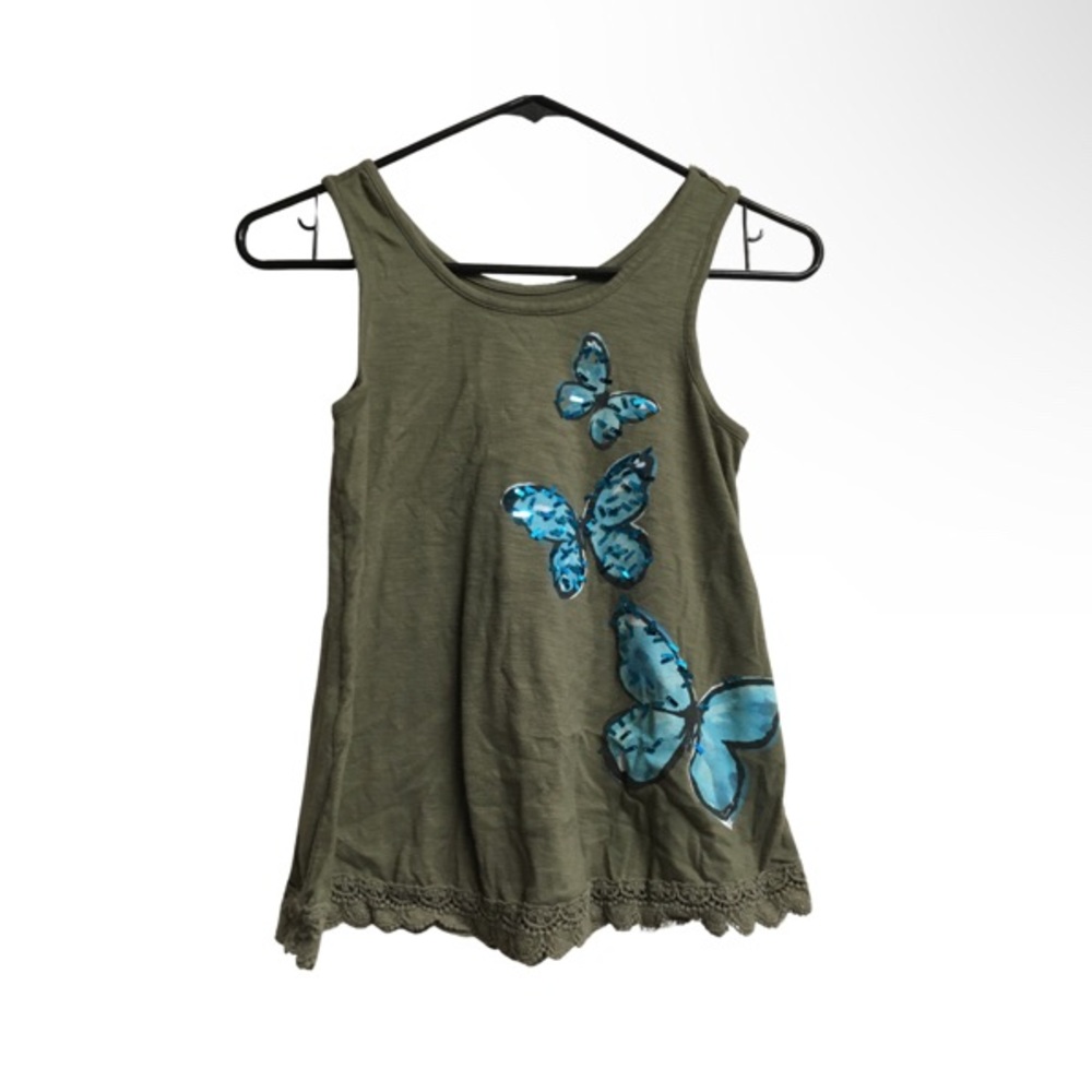 Army Green, Justice, Butterfly tank top